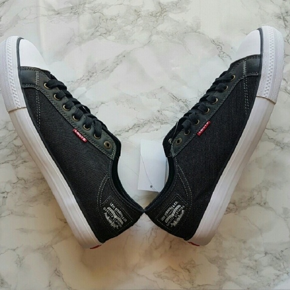 Levi's Other - NEW! Black Levi's Stan Buck Low Top Denim Sneakers